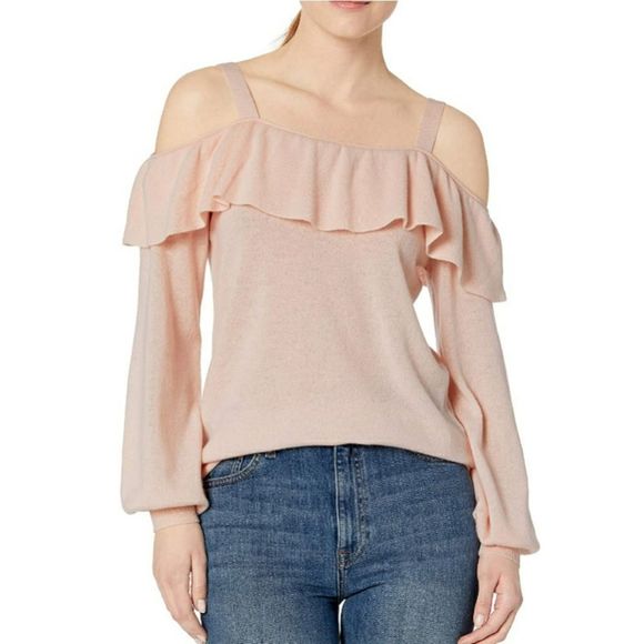 Joie Sweaters - JOIE Delbin cold-shoulder ruffled cashmere sweater